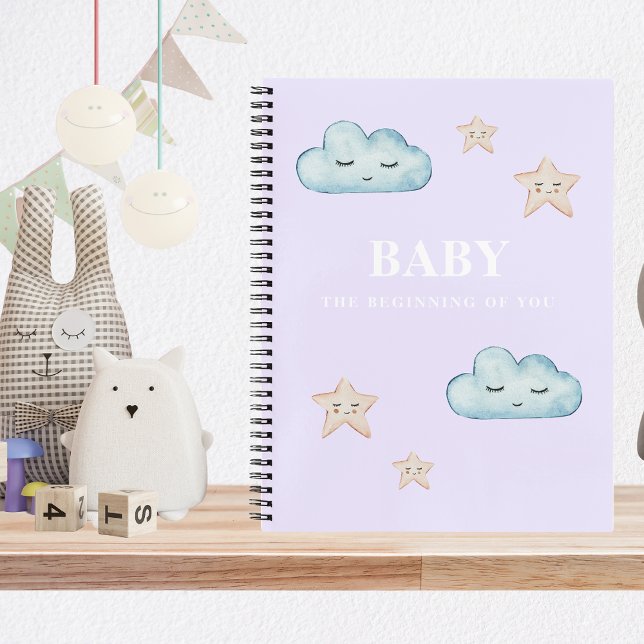 Carnet Cadeau Élégant Purple Baby Pour Maman À Être (Créateur téléchargé)