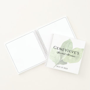 Carnet cadeau Fête des mariées   feuille verte