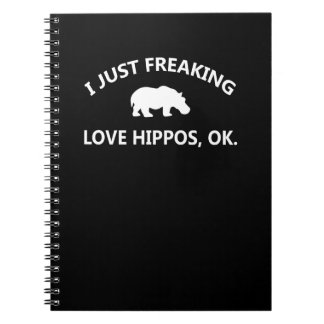 Carnet Cadeau Hippo Lover| I Just Freaking Love Hippo Ok