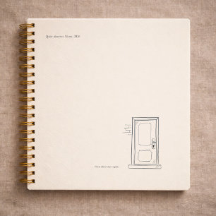 Carnet Cadeau Introverti Solitude Silencieuse Porte Fermé