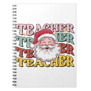 Carnet Cadeau pour Enseignant Père Noël Enseignant