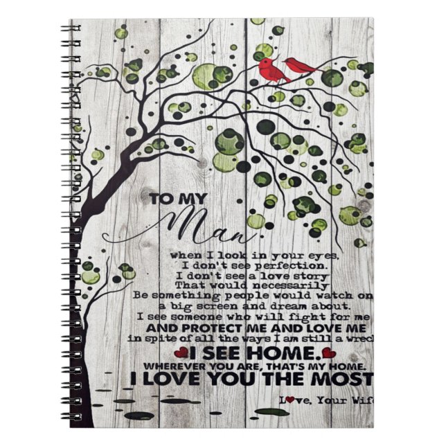 Carnet Cadeau Pour Mari | À ma belle lettre au mari (Devant)