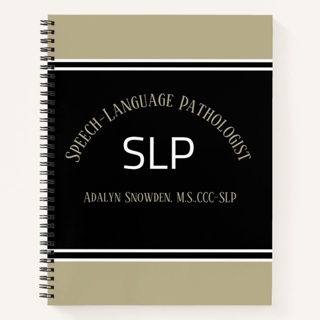 Carnet CADEAU ! ! SLP (orthophoniste) spirale N (Devant)