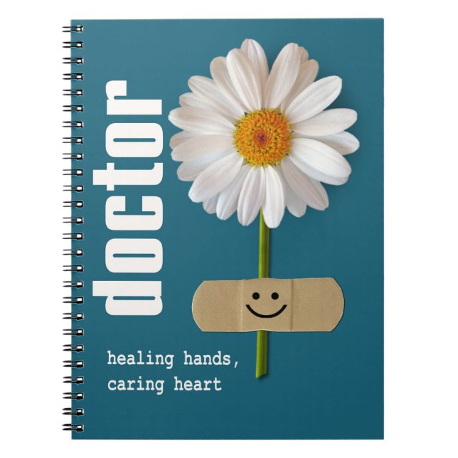 Carnet cadeau Smiling Daisy pour Docteur (Devant)