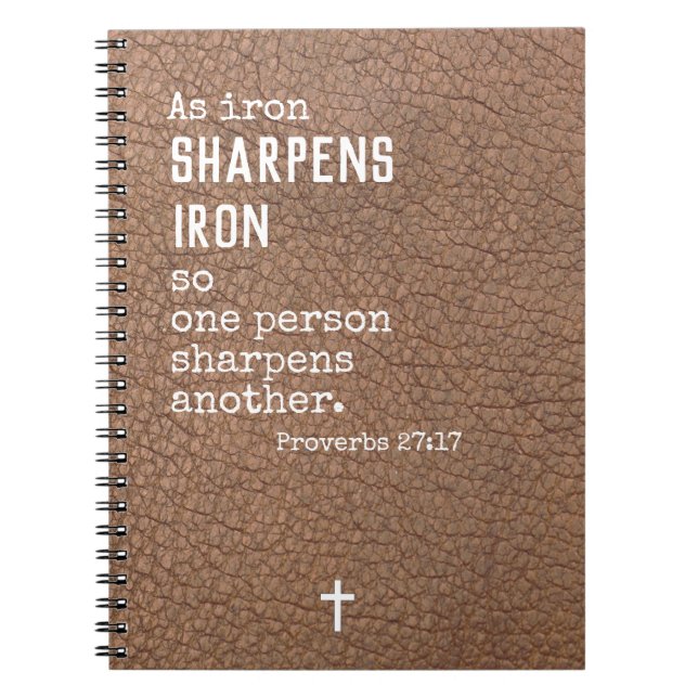 Carnet Cadeaux chrétiens personnalisés pour le cuir de (Devant)