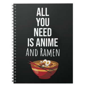 Carnet Cadeaux d'anime de ramen mignons Otaku Nourriture 