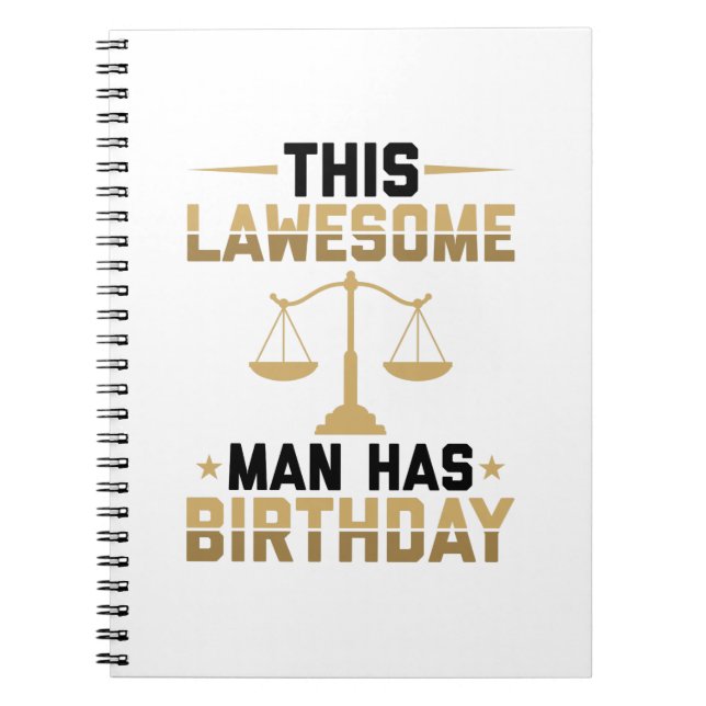 Carnet Cadeaux d'anniversaire pour avocats | Avocat (Devant)