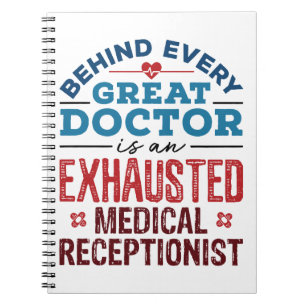 Carnet Cadeaux d'appréciation réceptionniste Médicale
