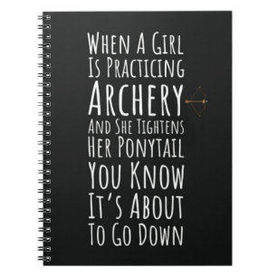 Carnet Cadeaux D'archerie Cool Pour Femme Fille Arc Flèch