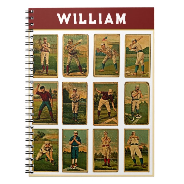 Carnet Cadeaux de baseball personnalisés (Devant)