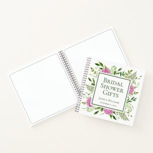 Carnet Cadeaux de Fête des mariées rose Hydrangeas