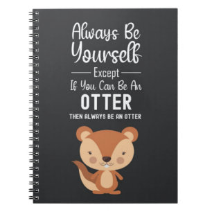 Carnet Cadeaux de loutre mignons humour drôle animaux bla