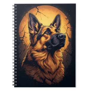 Carnet 🐾 Cadeaux de portrait de chien de berger allemand