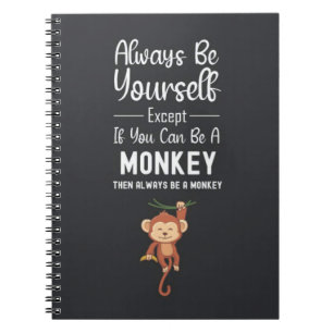 Carnet Cadeaux de singe mignons Animaux amusants Humour d