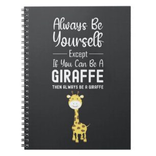 Carnet Cadeaux drôles d'amour de girafe mignon Animaux Hu