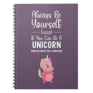 Carnet Cadeaux Licorne Rose Mignonne Filles Enfants Viole