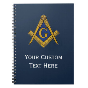 Carnet Cadeaux maçonniques Freemason Carré et boussole bl