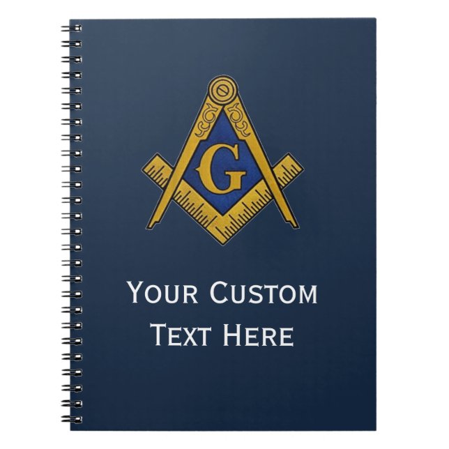 Carnet Cadeaux maçonniques Freemason Carré et boussole bl (Devant)