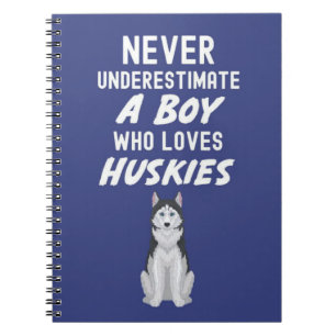 Carnet Cadeaux Mignons de Husky Bleu Marine pour Bébés Ga