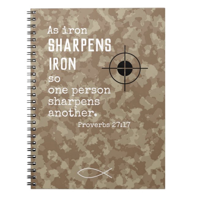Carnet Cadeaux militaires chrétiens Camouflauge (Devant)