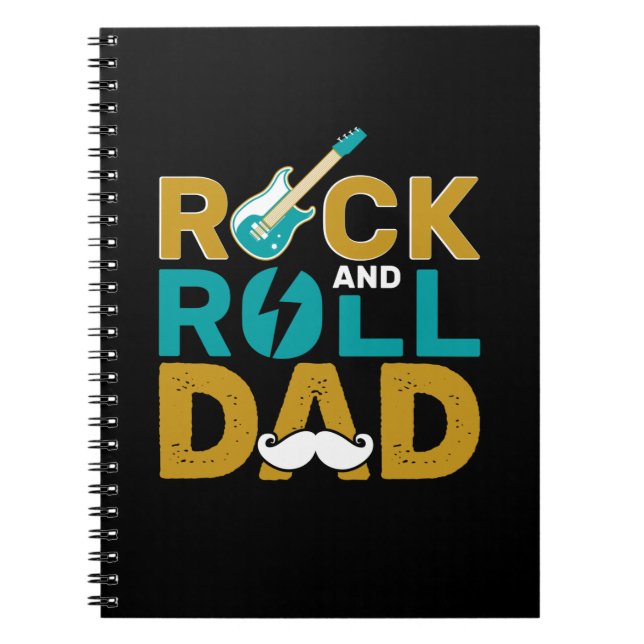 Carnet Cadeaux papa | Rock And Roll Papa (Devant)