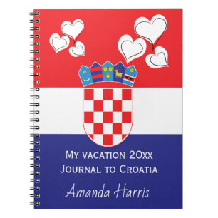 Carnet Cadeaux patriotiques croates de drapeau national