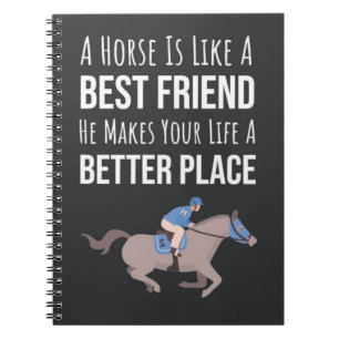 Carnet Cadeaux pour amateur de chevaux Cavalier équin ani