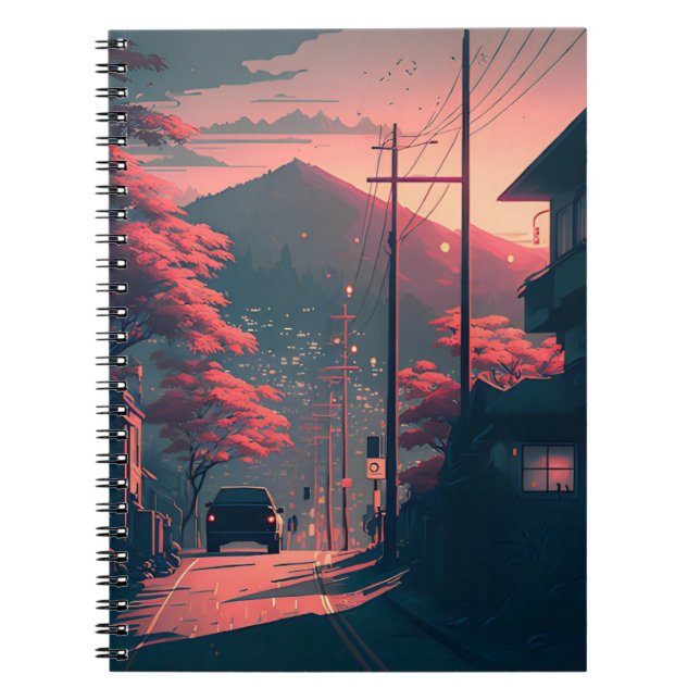 Carnet Caderno capa esthétique, Lo-fi (Devant)
