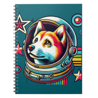Carnet caderno espiral  "Laika "