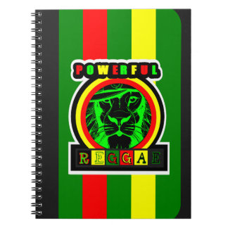 Carnet caderno espiral Powerful Reggae