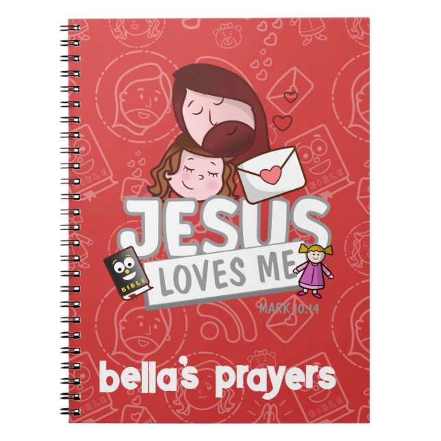 Carnet Caderno personalizado para orações - crianças (Devant)