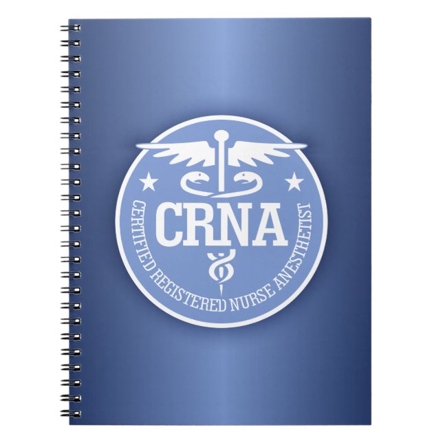 Carnet Caduceus CRNA idées cadeaux (Devant)
