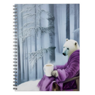 Carnet Café à boire à l'ours polaire