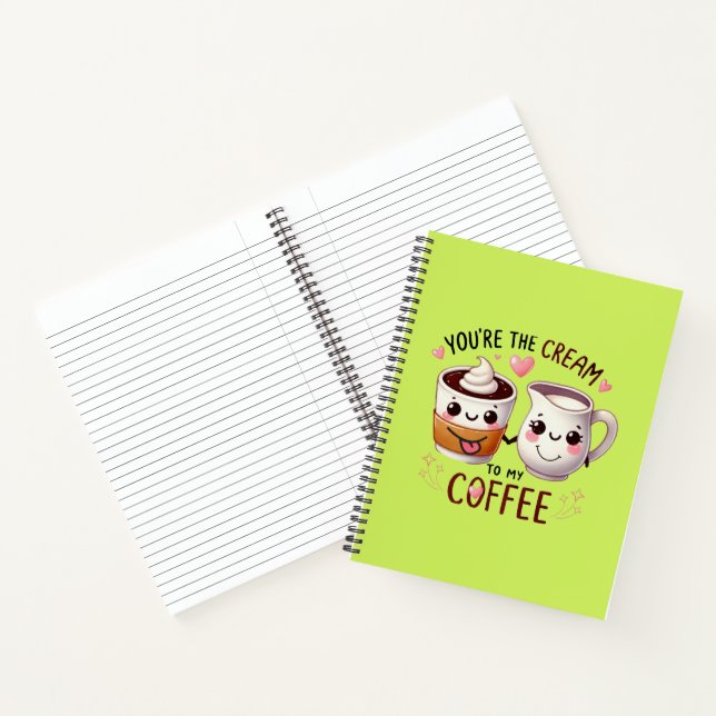 Carnet Café+Amour+Crème+Carnet+Journalisation+Cadeau (Intérieur)
