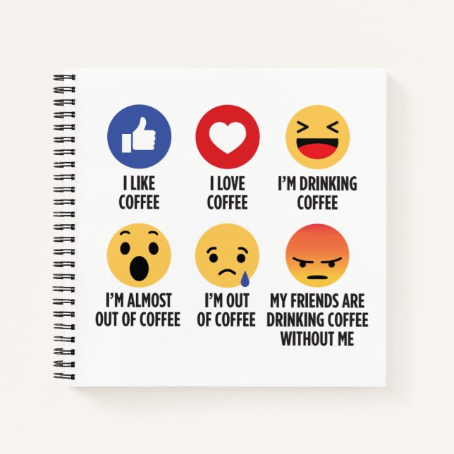 Carnet Café Emojis (Devant)