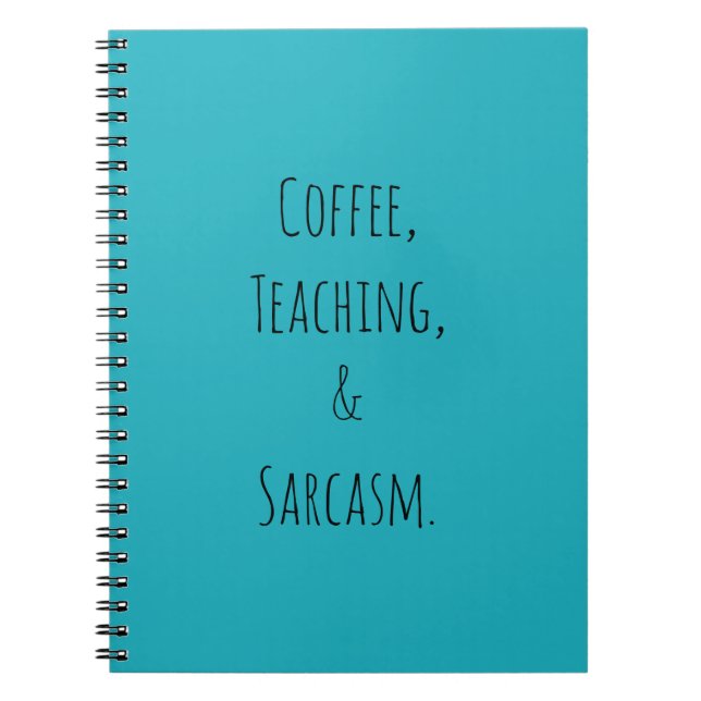 Carnet Café, enseignement, et sarcasme (Devant)