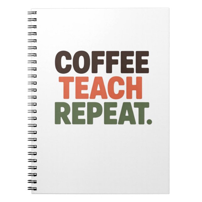 Carnet Café Enseigner Répéter (Devant)