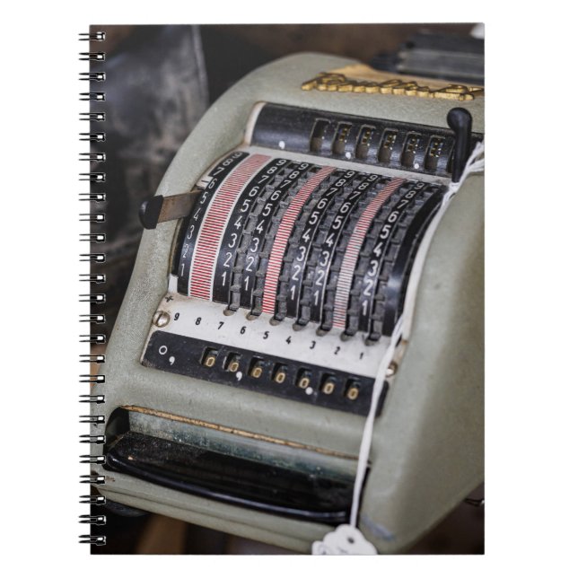 Carnet Calculatrice mécanique vintage - Un aperçu (Devant)