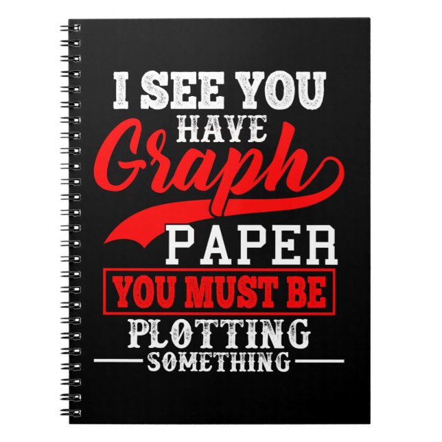 Carnet Calembour de papier de graphique de maths (Devant)