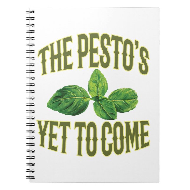 Carnet Calembour drôle de nourriture - le pesto à venir (Devant)