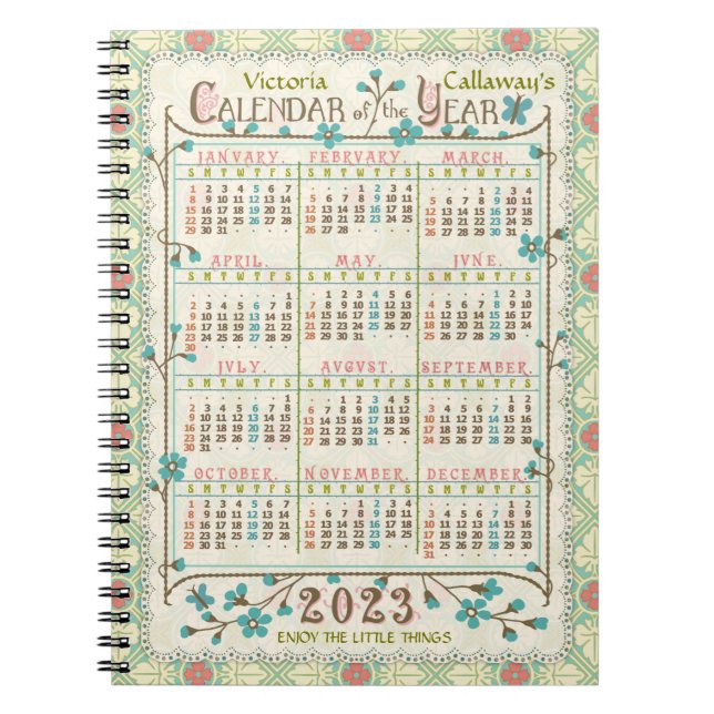 Carnet Calendrier 2023 (Voir la description pour la versi (Devant)