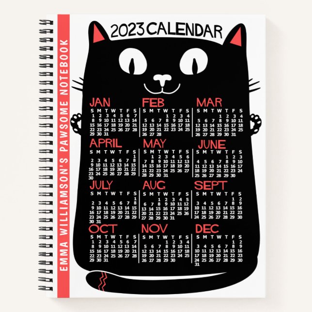 Carnet Calendrier 2023 (Voir la description pour la versi (Devant)