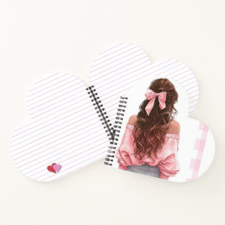 Carnet Calendrier petite fille rose 2026