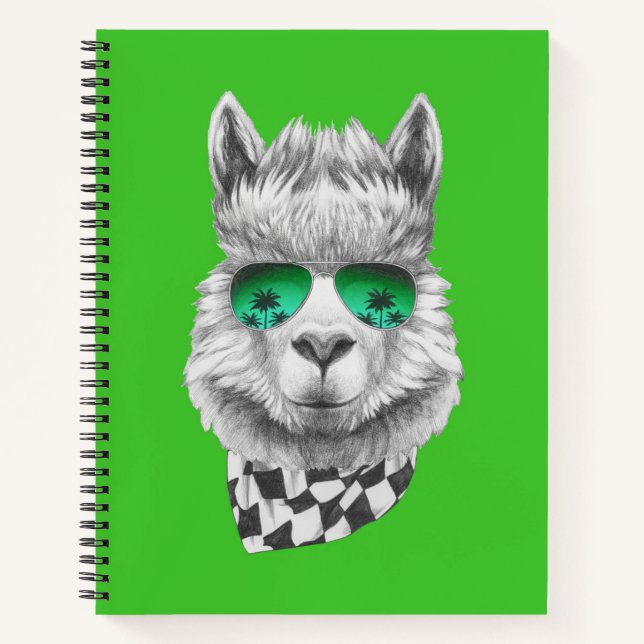Carnet Californie llama (Devant)