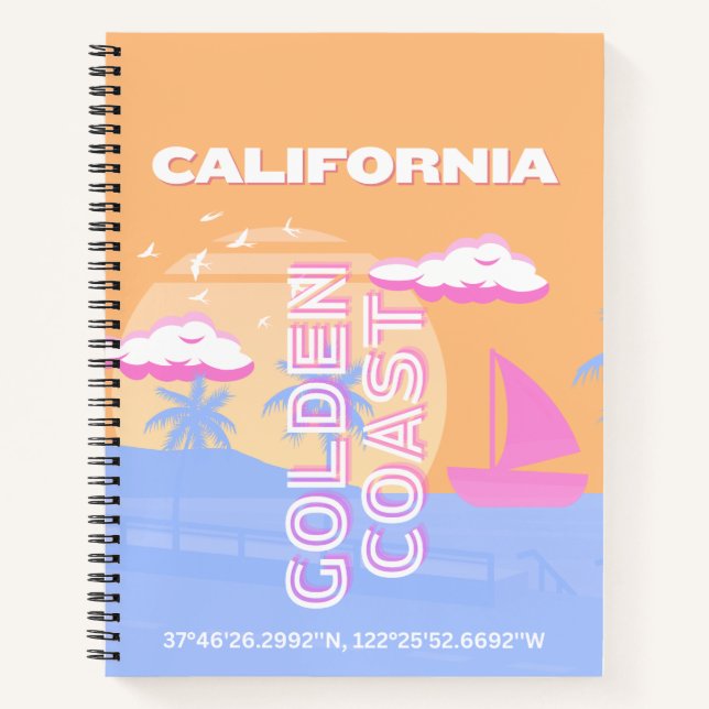 Carnet Californie, Plage, Art du voyage (Devant)