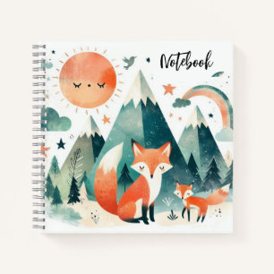 Carnet Câlins du désert – Renard et bébé au coucher du s