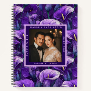 Carnet Callas Violets Blissful Fleur Botanique Mariage
