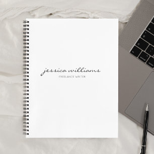 Carnet Calligraphie moderne minimaliste