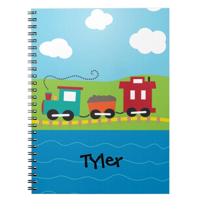 Carnet Cambuse de train de Choo Choo d'enfants (Devant)