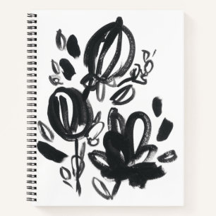 Carnet Cameo Bloom - Noir et Blanc